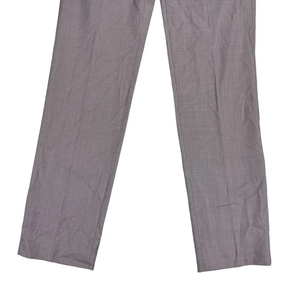 Calvin Klein Mens Jace Slim Fit Sharkskin Wool Blend Suit Pants Pink 30x32